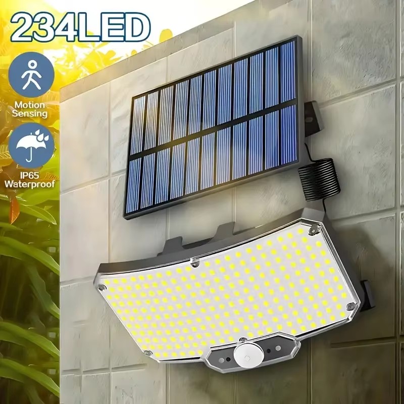 Outdoor Lighting With Sensor - 234LED Solar Outdoor Lights Motion Sensor