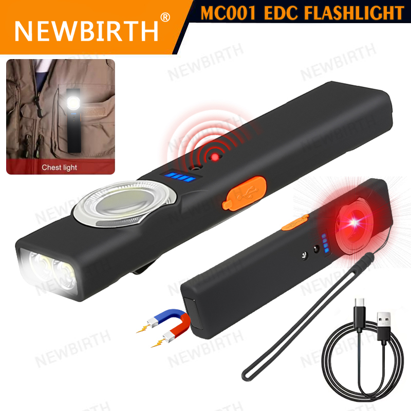 Outdoor Lighting With Sensor - Portable Sensor LED Flashlight with Magnet