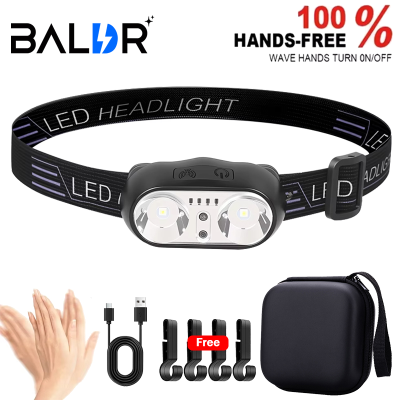 Outdoor Lighting With Sensor - Strong Light Headlamp Mini Led Night