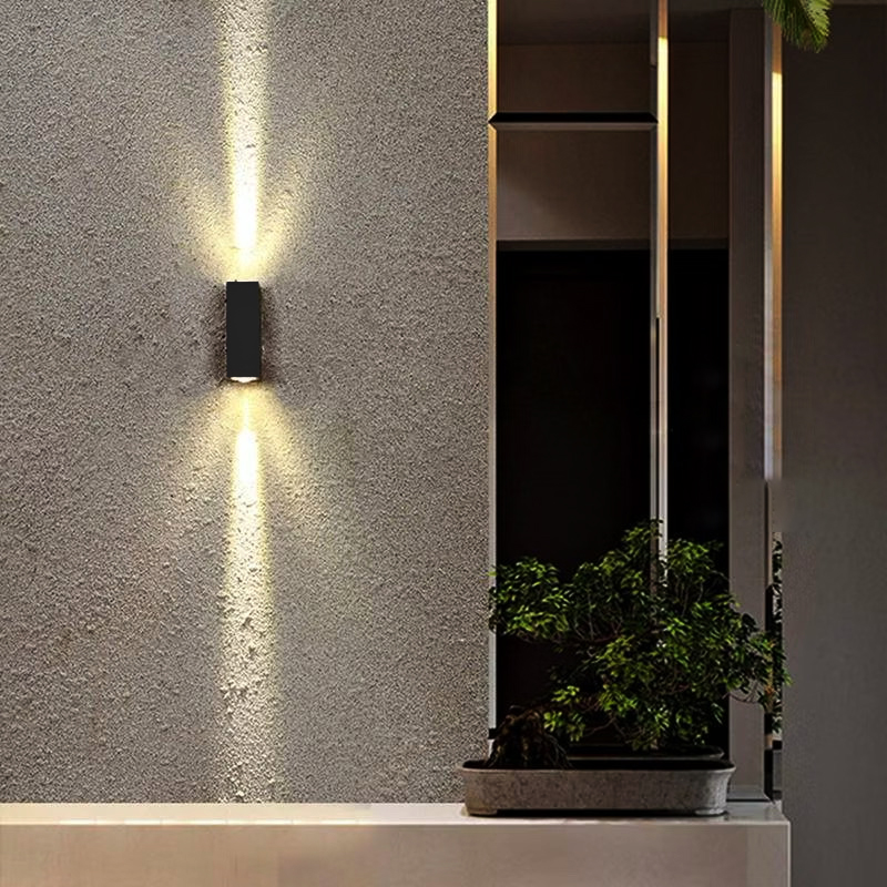 Outdoor Lighting Hardwired - LED Aluminum Wall Lamp Indoor and