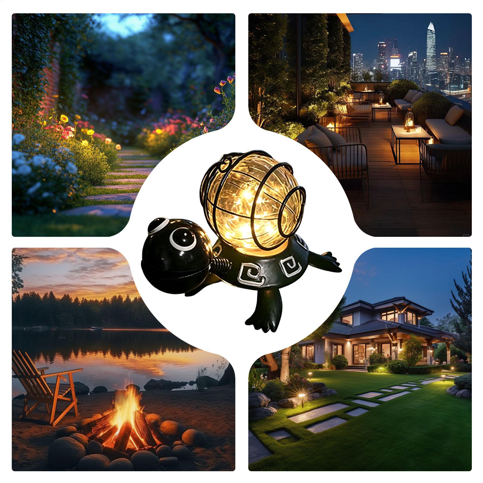 Outdoor Lighting For Patio - Turtle Solar Lights Outdoor Garden Waterproof