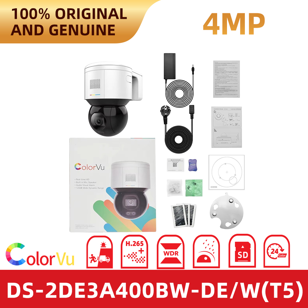 Hikvision DS-2DE3A400BW-DE/W(T - đánh giá và giá Outdoor Lighting No Electricity