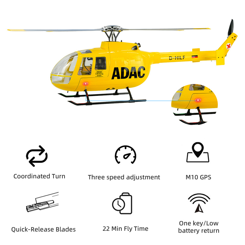 FLY WING BO105 Scale Helicopte - đánh giá và giá Outdoor Lighting Options