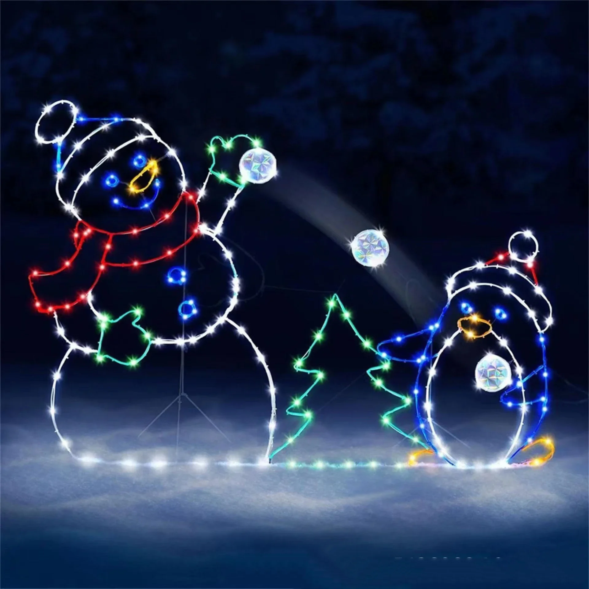 Animated Snowball Light LED Gl - đánh giá và giá Outdoor Lighting Brands