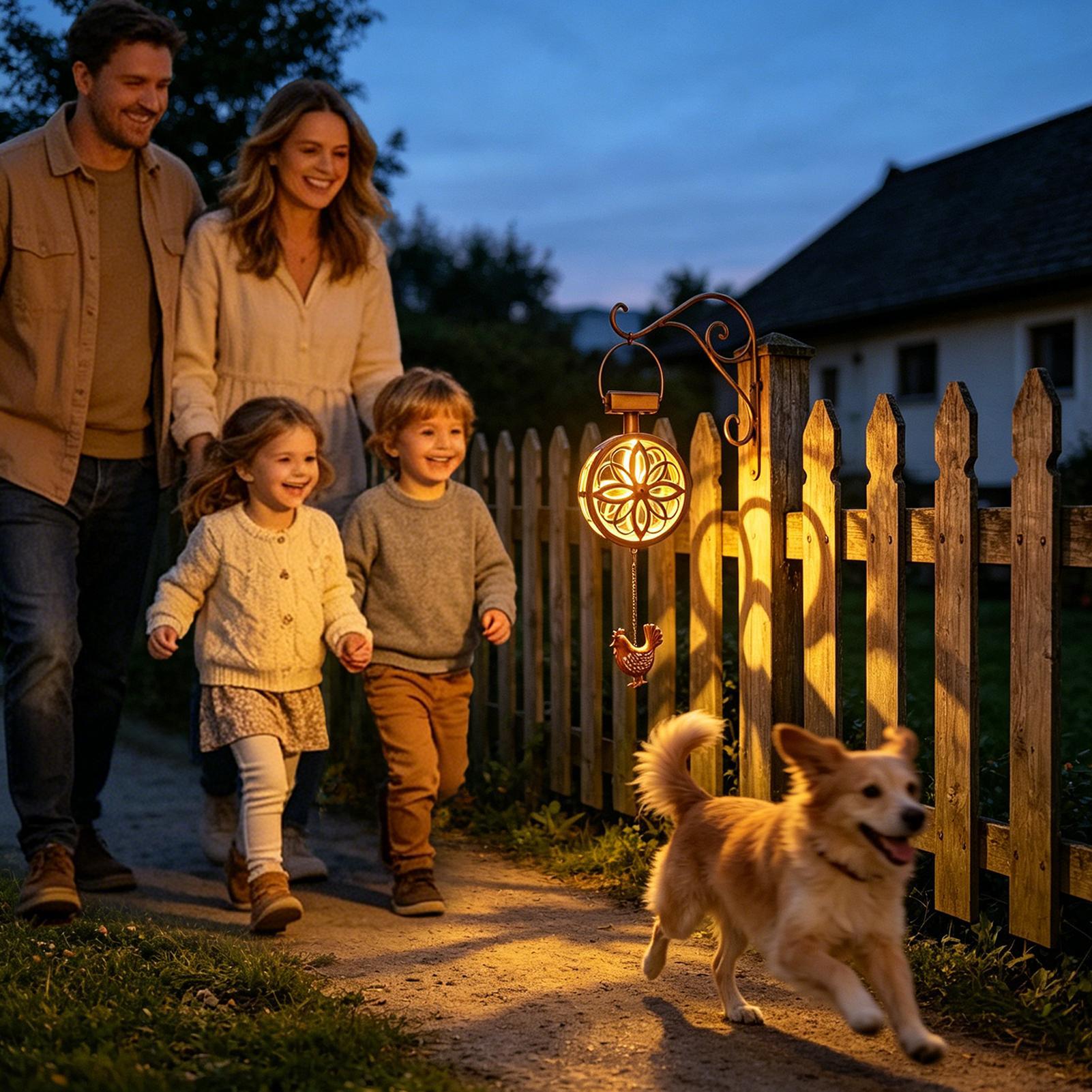 Solar Outdoor Hanging Pendant  - đánh giá và giá Outdoor Lighting Yellow
