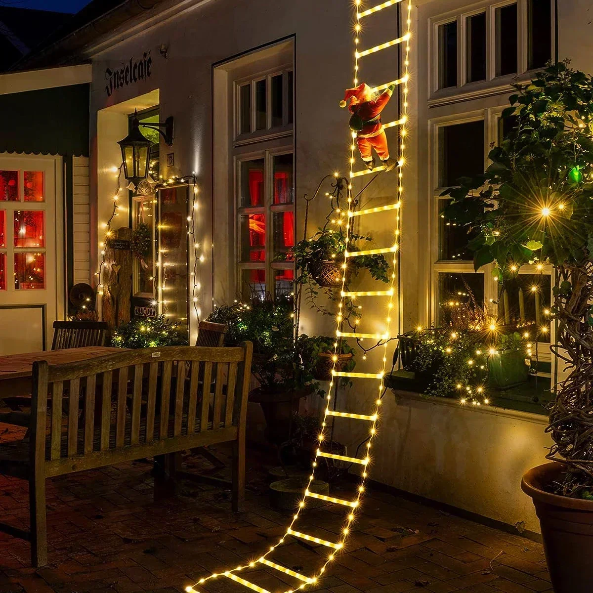 LED Ladder Light for Santa Cla - đánh giá và giá Outdoor Lighting Tree