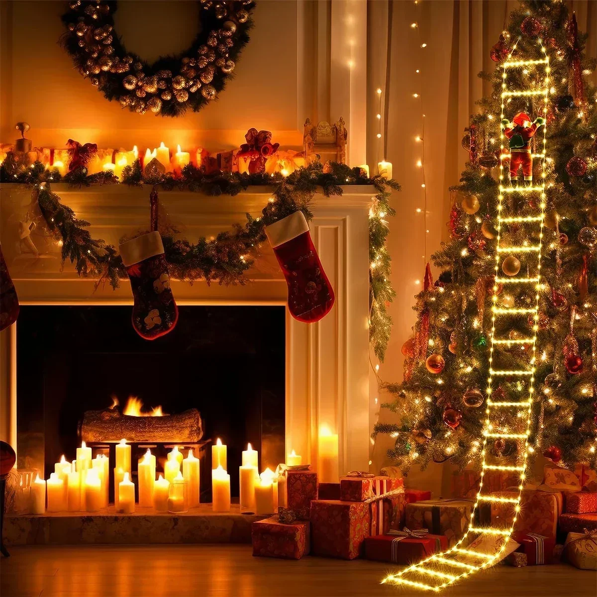LED Ladder Light for Santa Cla - đánh giá và giá Outdoor Lighting Tree
