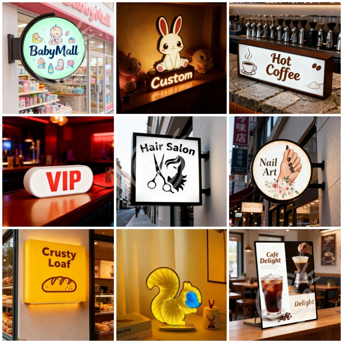 Custom Acrylic Signs Sign Led  - đánh giá và giá Outdoor Lighting Logo