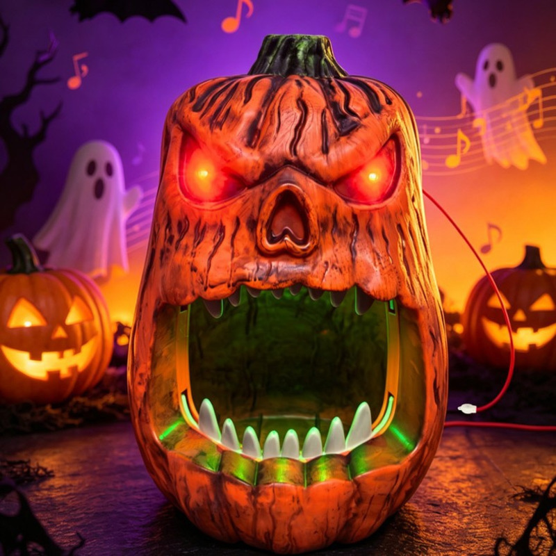 Halloween LED Lighted Pumpkin  - đánh giá và giá Outdoor Lighting Halloween