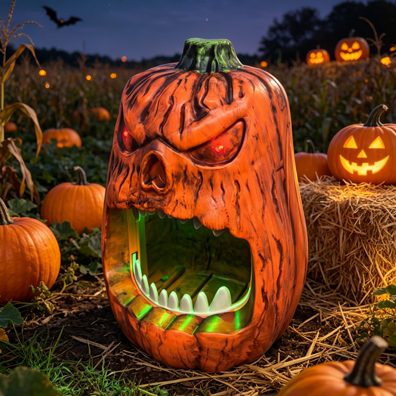Halloween LED Lighted Pumpkin  - đánh giá và giá Outdoor Lighting Halloween