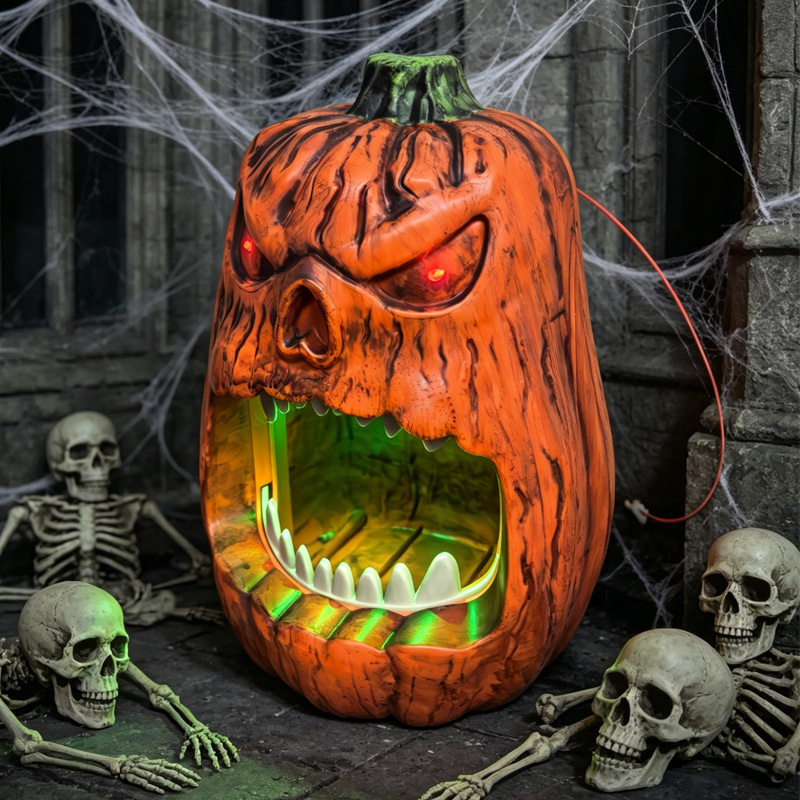 Halloween LED Lighted Pumpkin  - đánh giá và giá Outdoor Lighting Halloween