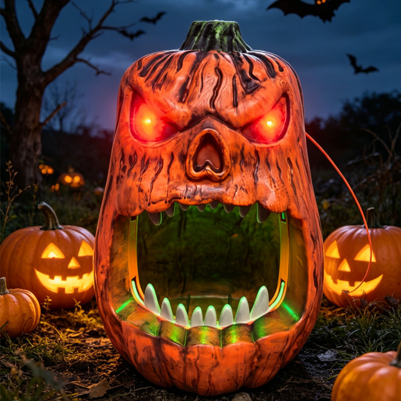 Halloween LED Lighted Pumpkin  - đánh giá và giá Outdoor Lighting Halloween