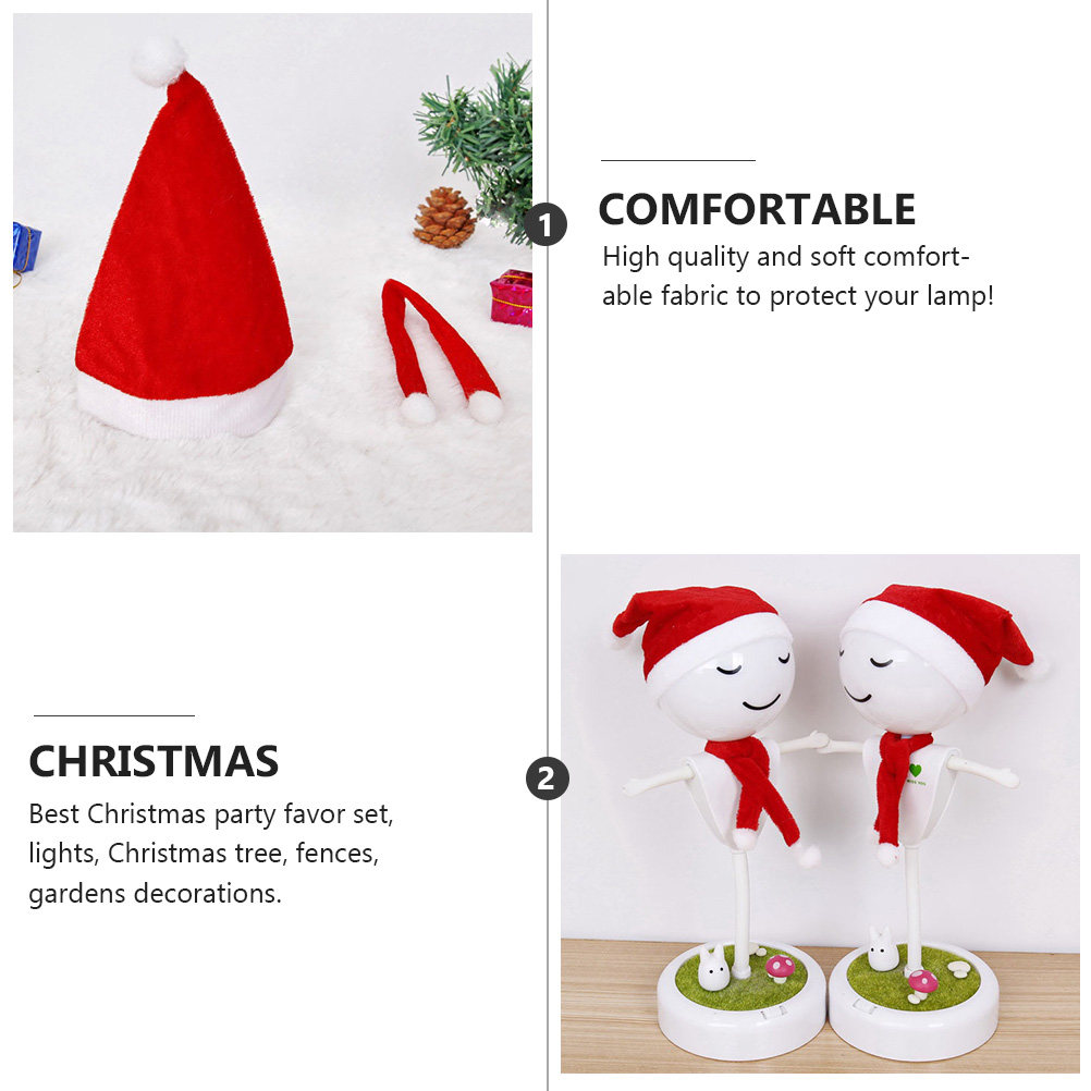 1Set Christmas Hat Scarf Decor - đánh giá và giá Outdoor Lighting Tree
