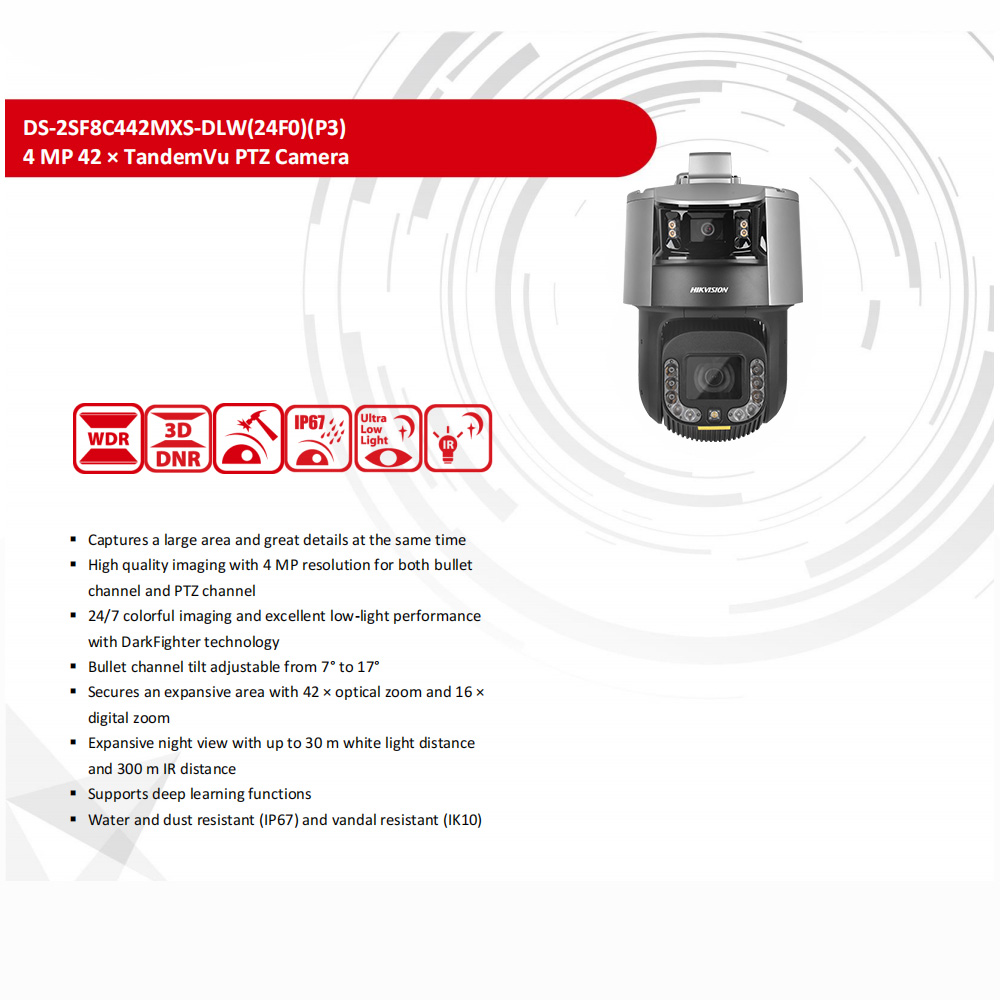 Hikvision PTZ Camera DS-2SF8C4 - đánh giá và giá Outdoor Lighting No Electricity