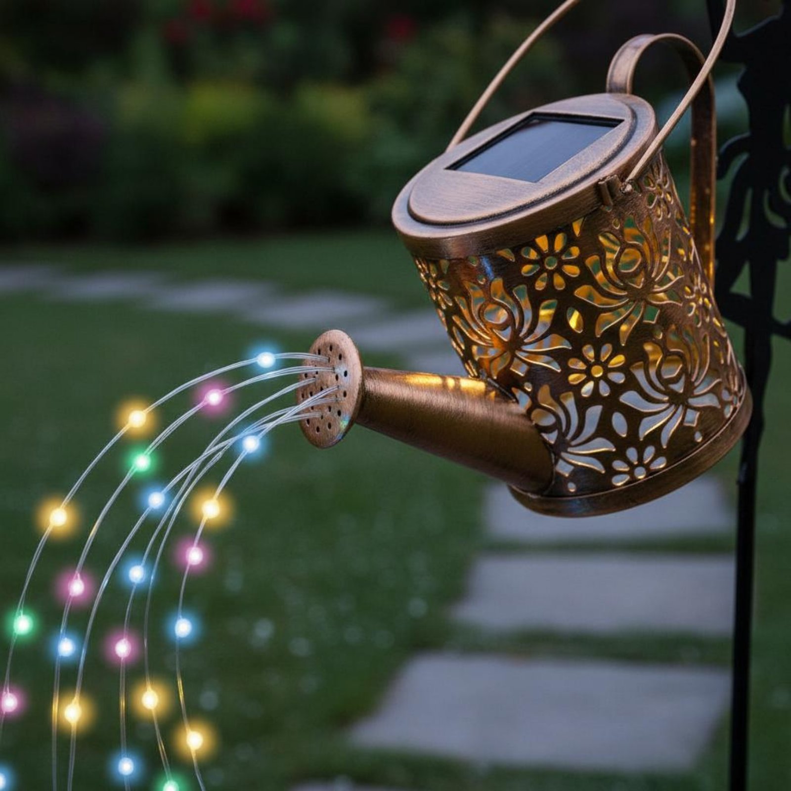 Solar Fairy Watering Can Light - đánh giá và giá Outdoor Lighting For Patio