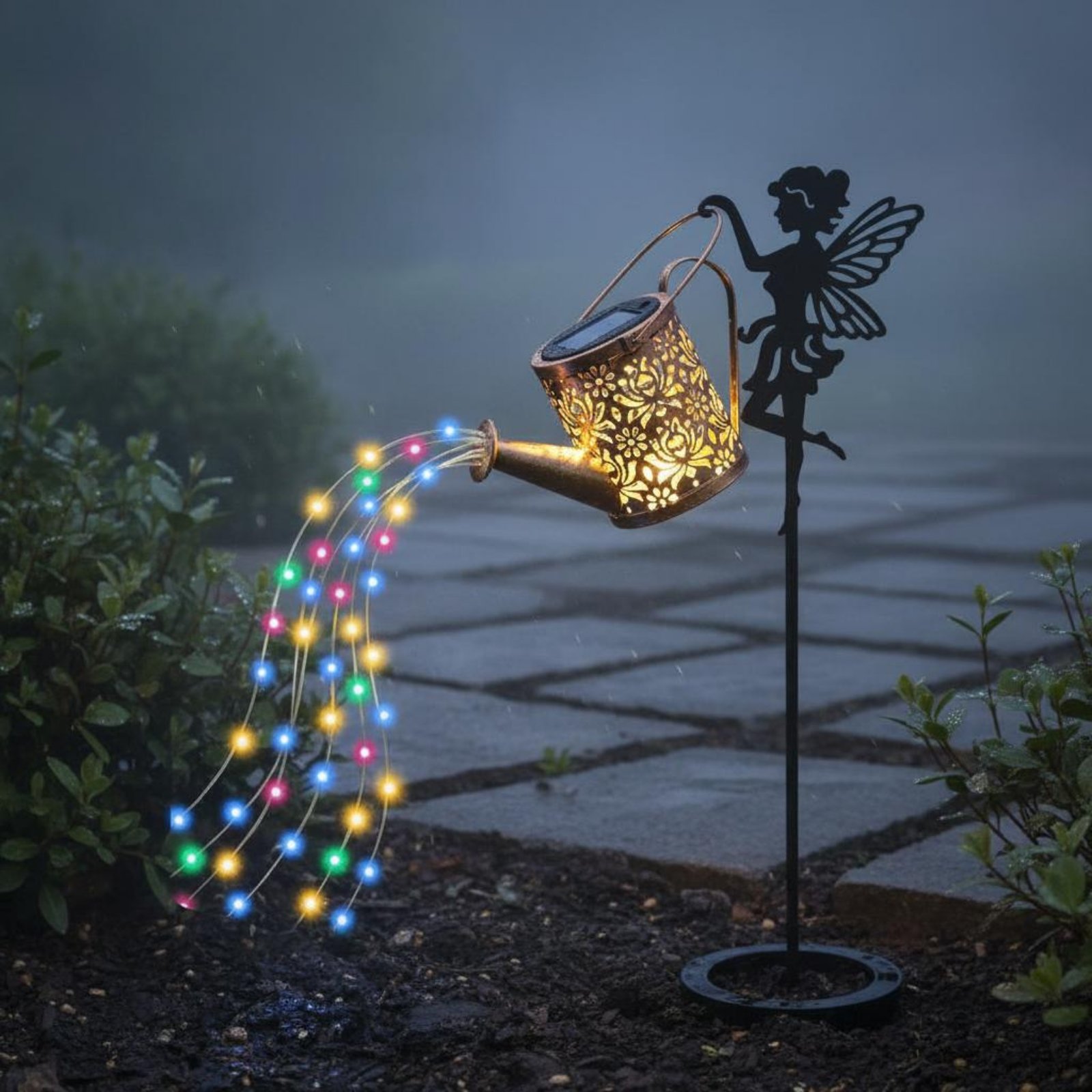 Solar Fairy Watering Can Light - đánh giá và giá Outdoor Lighting For Patio
