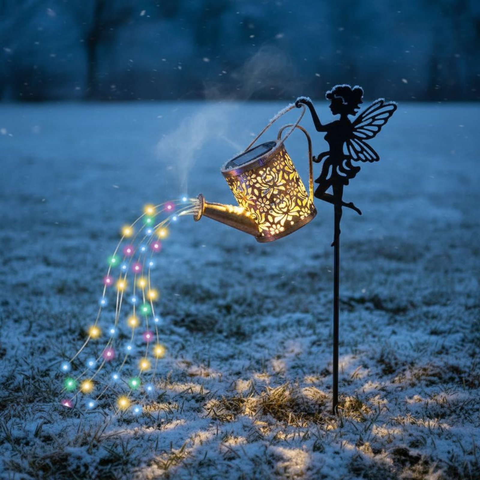 Solar Fairy Watering Can Light - đánh giá và giá Outdoor Lighting For Patio