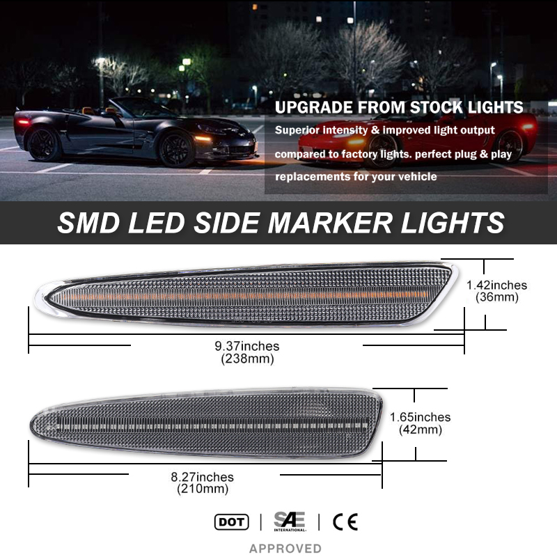 iJDM Front Rear Bumper LED Sid - đánh giá và giá Outdoor Lighting Yellow