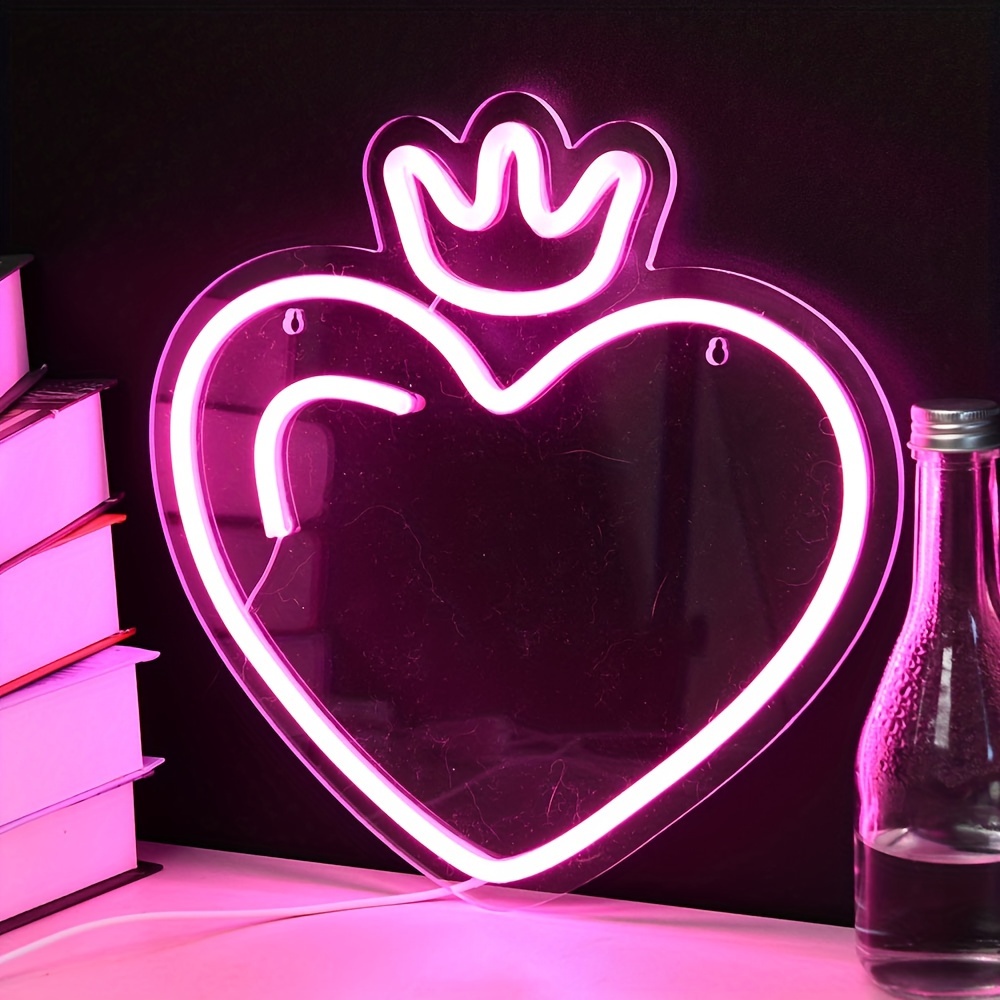 LED Heart Crown Neon Sign, Pin - đánh giá và giá Outdoor Lighting Options