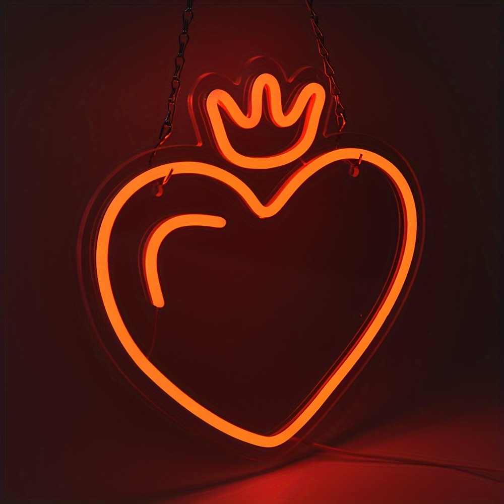 LED Heart Crown Neon Sign, Pin - đánh giá và giá Outdoor Lighting Options