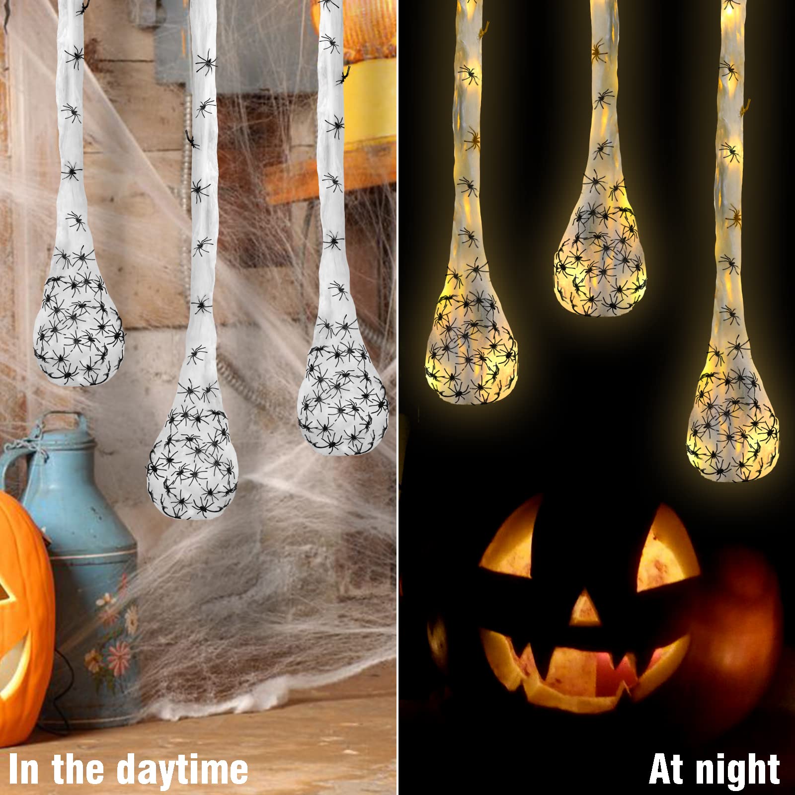 1-3Pcs Halloween Light Spider  - đánh giá và giá Outdoor Lighting Tree