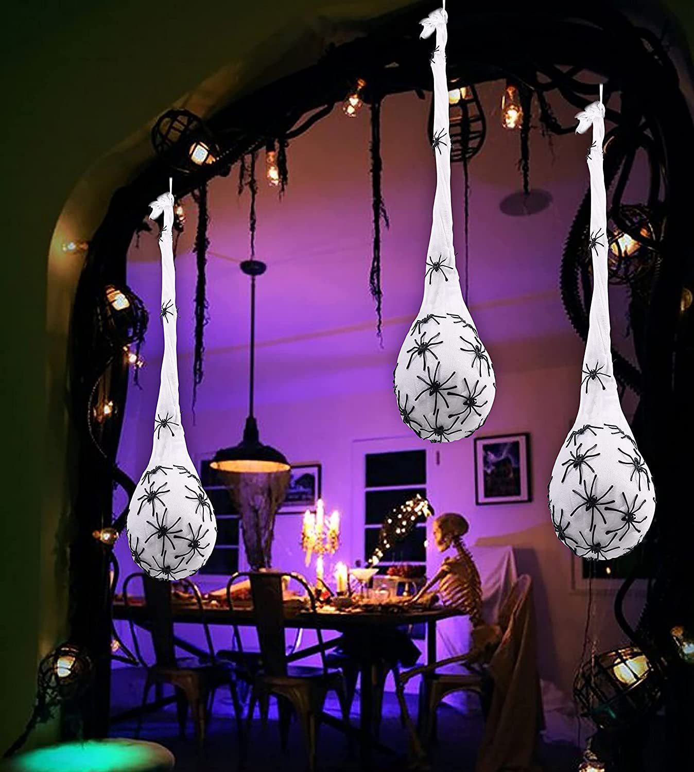 1-3Pcs Halloween Light Spider  - đánh giá và giá Outdoor Lighting Tree