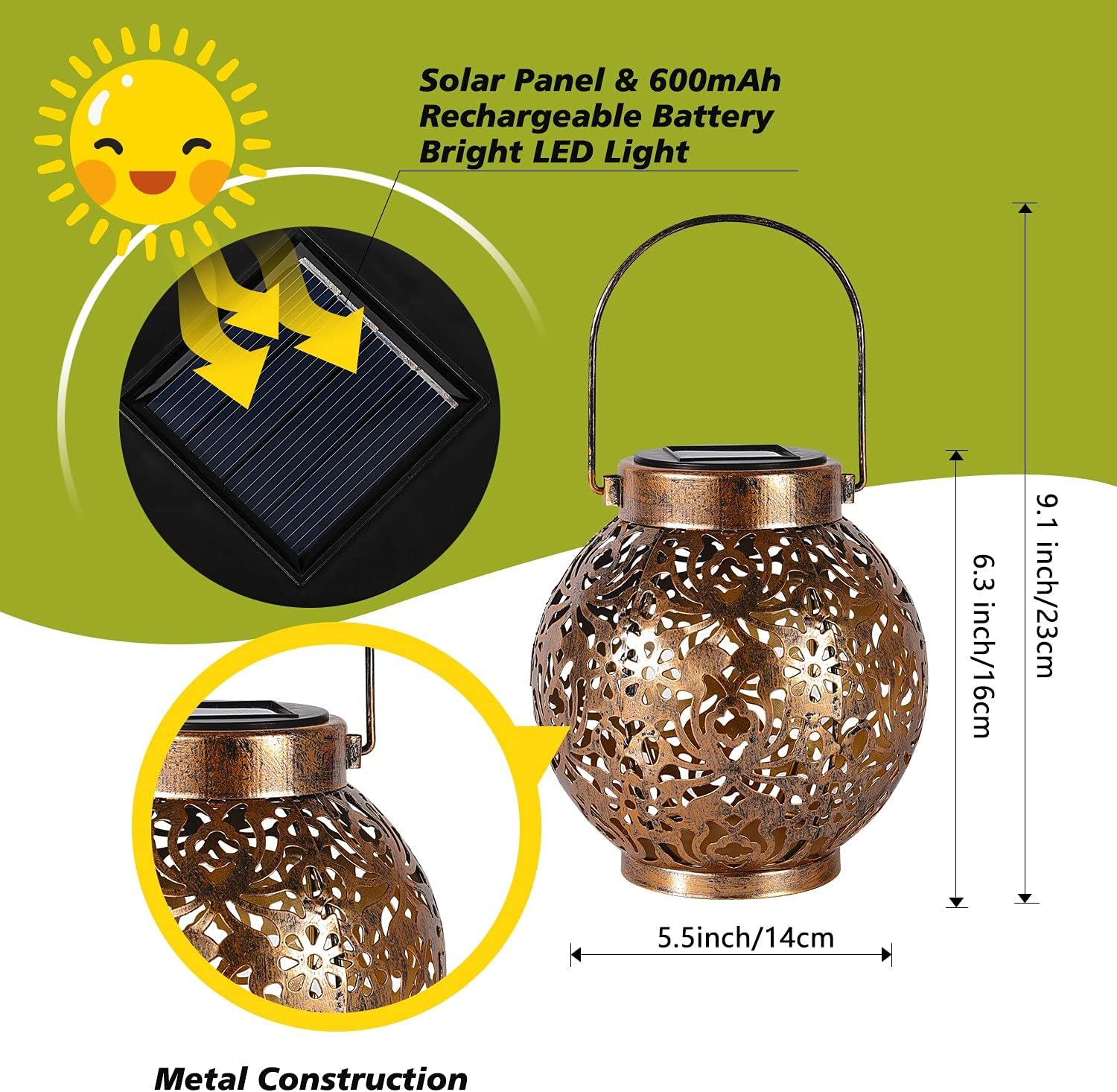 1-6PCS Moroccan Solar Lanterns - đánh giá và giá Solar Lantern Hanging