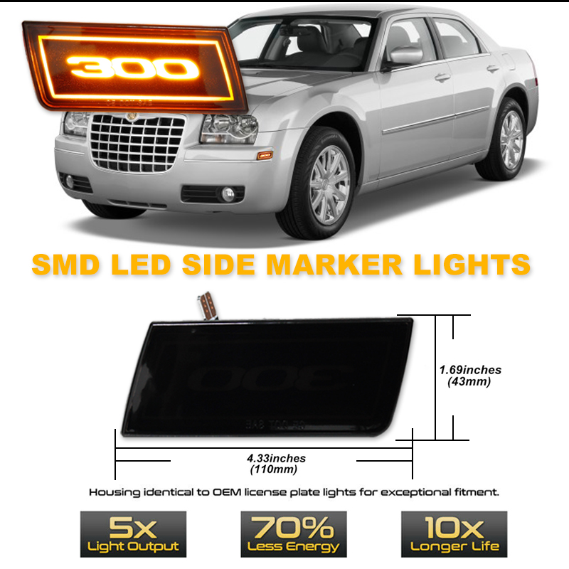 2PCS LED Side Marker Light Amb - đánh giá và giá Outdoor Lighting Yellow