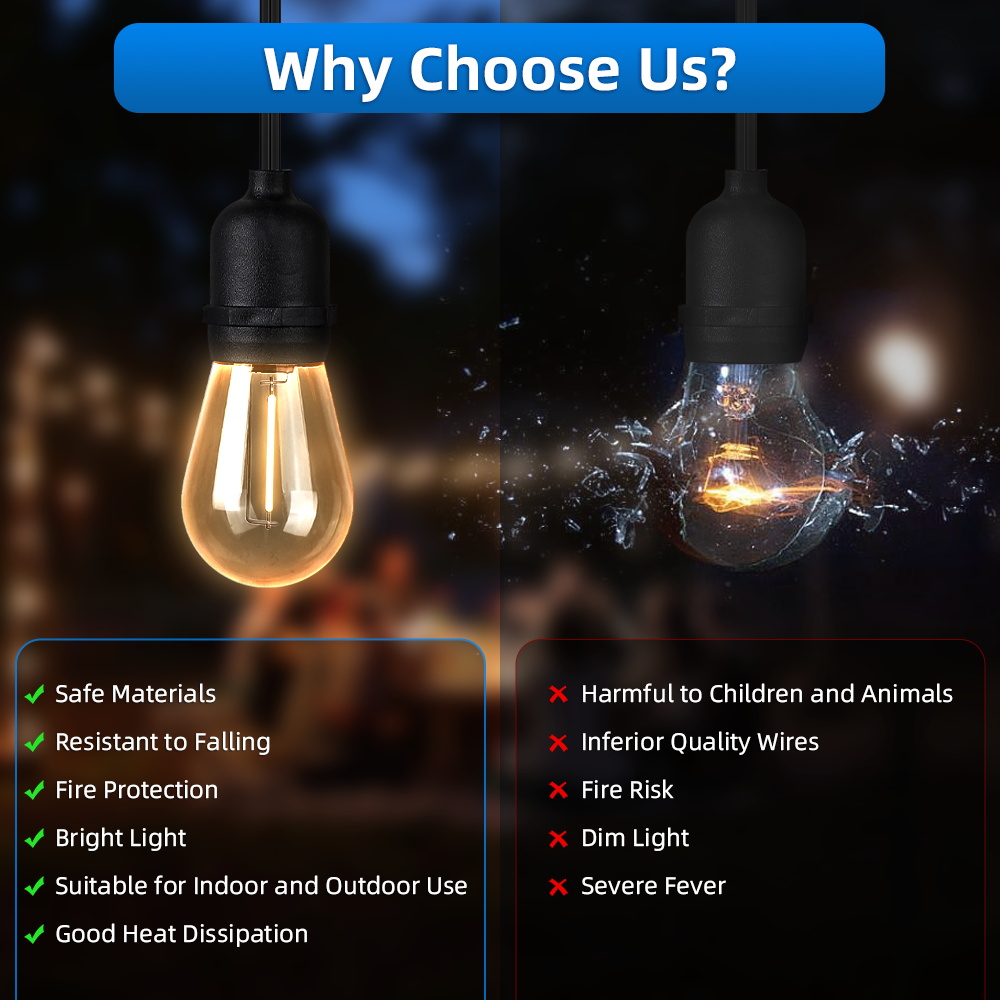 Outdoor Garden String Light De - đánh giá và giá Outdoor Lighting Options