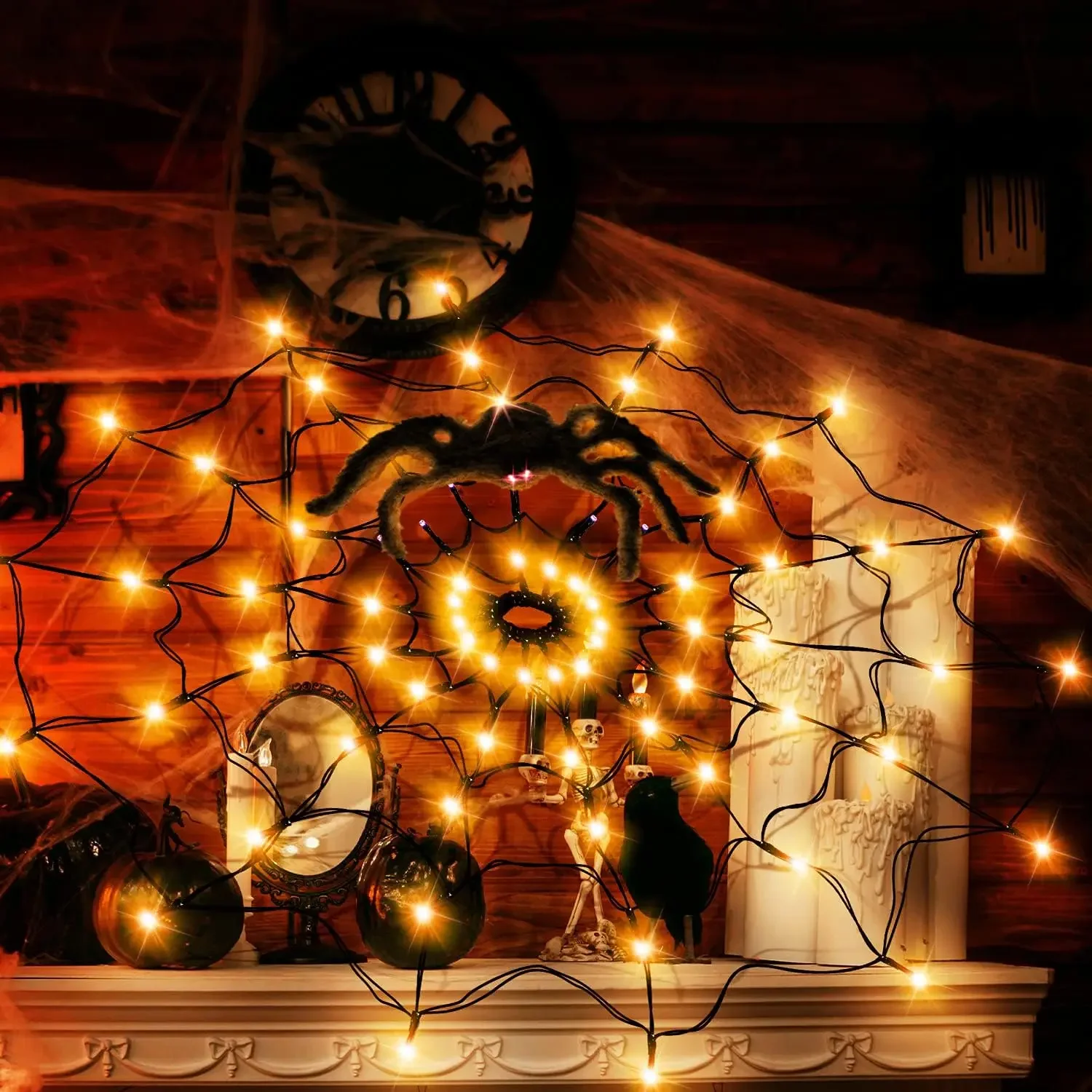 Halloween LED String Light Spi - đánh giá và giá Outdoor Lighting Halloween