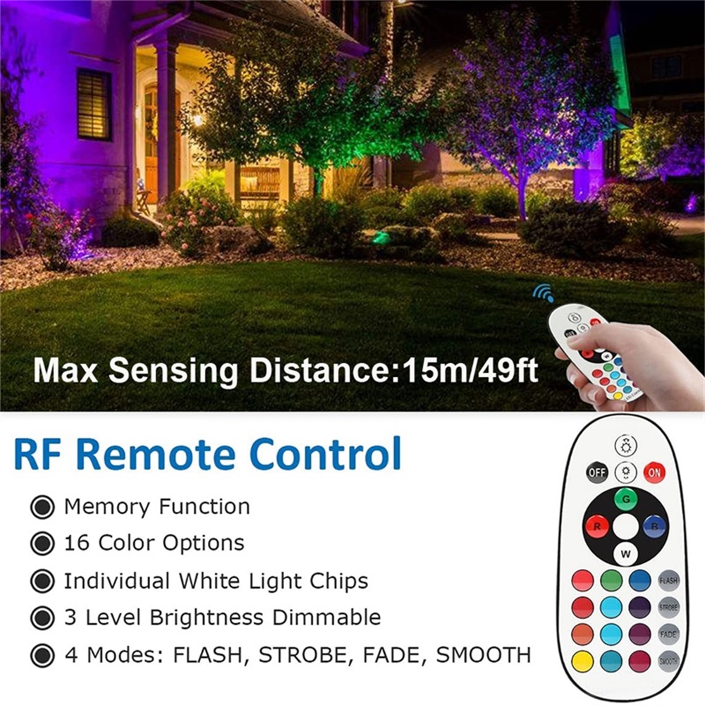 RGBW Landscape Lighting 10W wi - đánh giá và giá Outdoor Lighting Tree