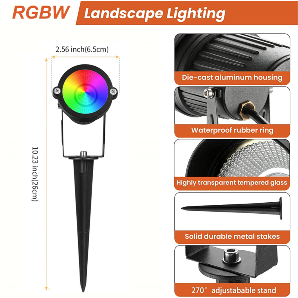 RGBW Landscape Lighting 10W wi - đánh giá và giá Outdoor Lighting Tree