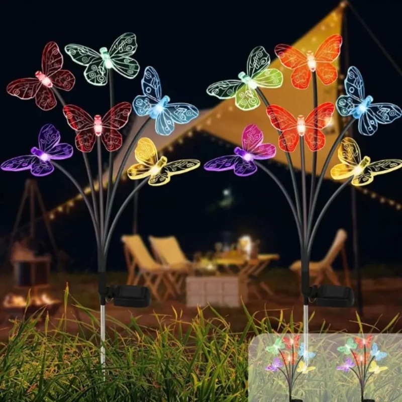 Solar Powered Butterfly Lights - đánh giá và giá Outdoor Lighting For Patio