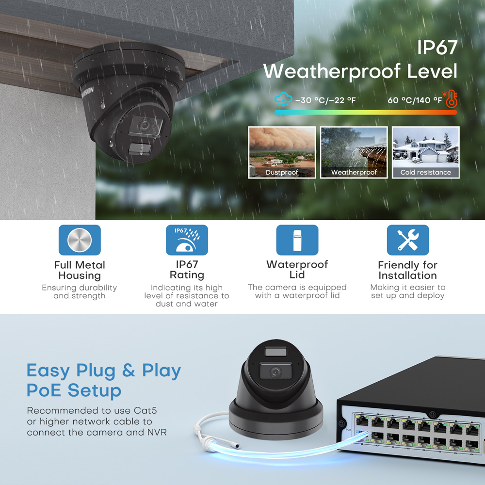 Hikvision DS-2CD2383G2-LI2U Bl - đánh giá và giá Outdoor Lighting No Electricity