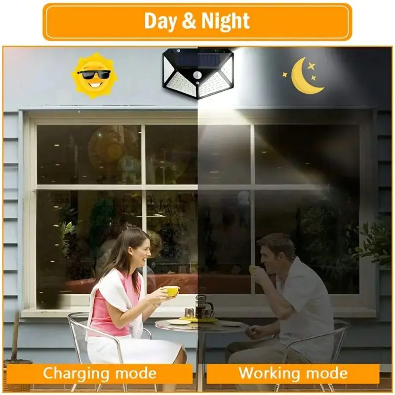 100LED Outdoor Solar Garden Li - đánh giá và giá Outdoor Lighting With Sensor