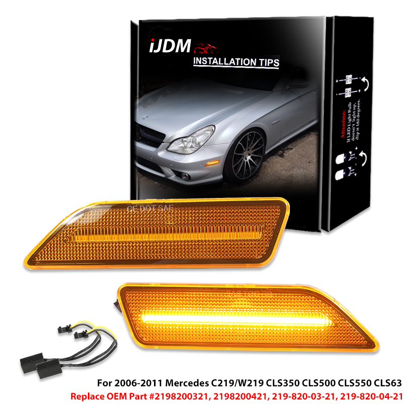 2pcs Mercedes C219/W219 CLS350 - đánh giá và giá Outdoor Lighting Yellow
