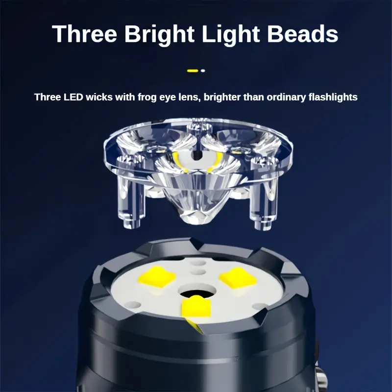 Mini 3LED Flashlight With Pen  - đánh giá và giá Outdoor Lighting Diy