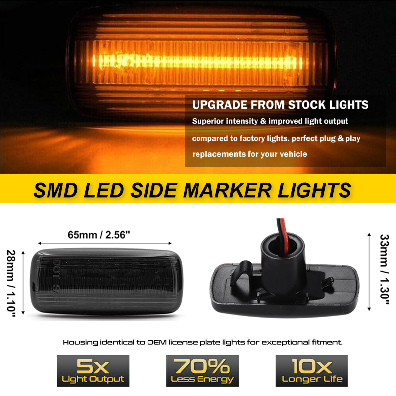 2xDynamic LED Side Marker Ligh - đánh giá và giá Outdoor Lighting Yellow