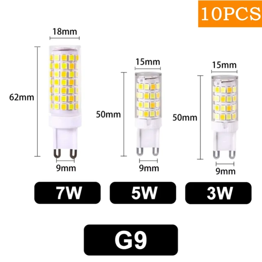 10PCS 7W 5W 3W Brightest G9 LE - đánh giá và giá Outdoor Lighting Replacement Parts