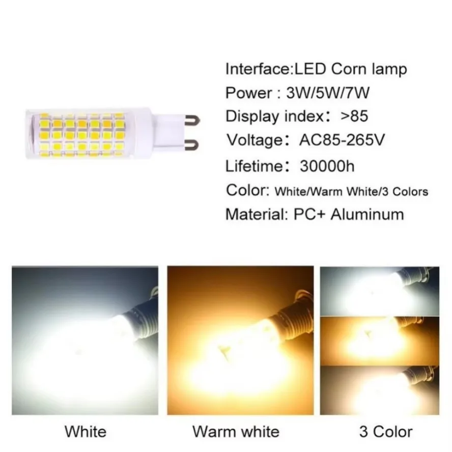 10PCS 7W 5W 3W Brightest G9 LE - đánh giá và giá Outdoor Lighting Replacement Parts